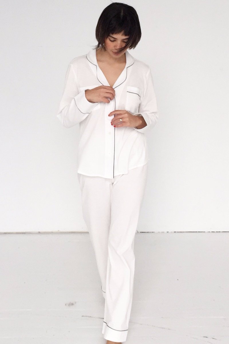 Classic Luxury Pajamas in Brushed Pima Cotton - Overture Gifts
