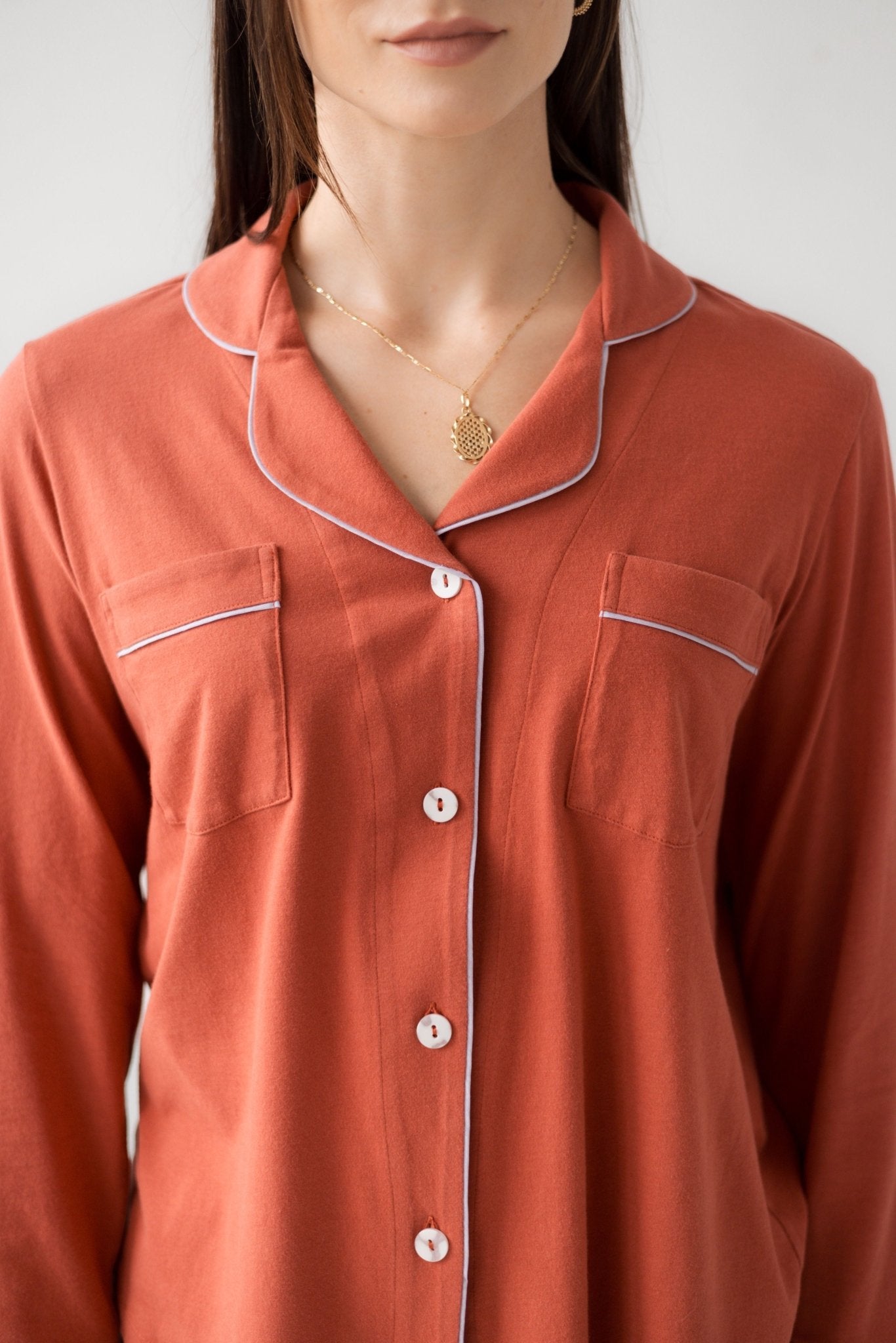 Classic Luxury Pajamas in Brushed Pima Cotton - Overture Gifts