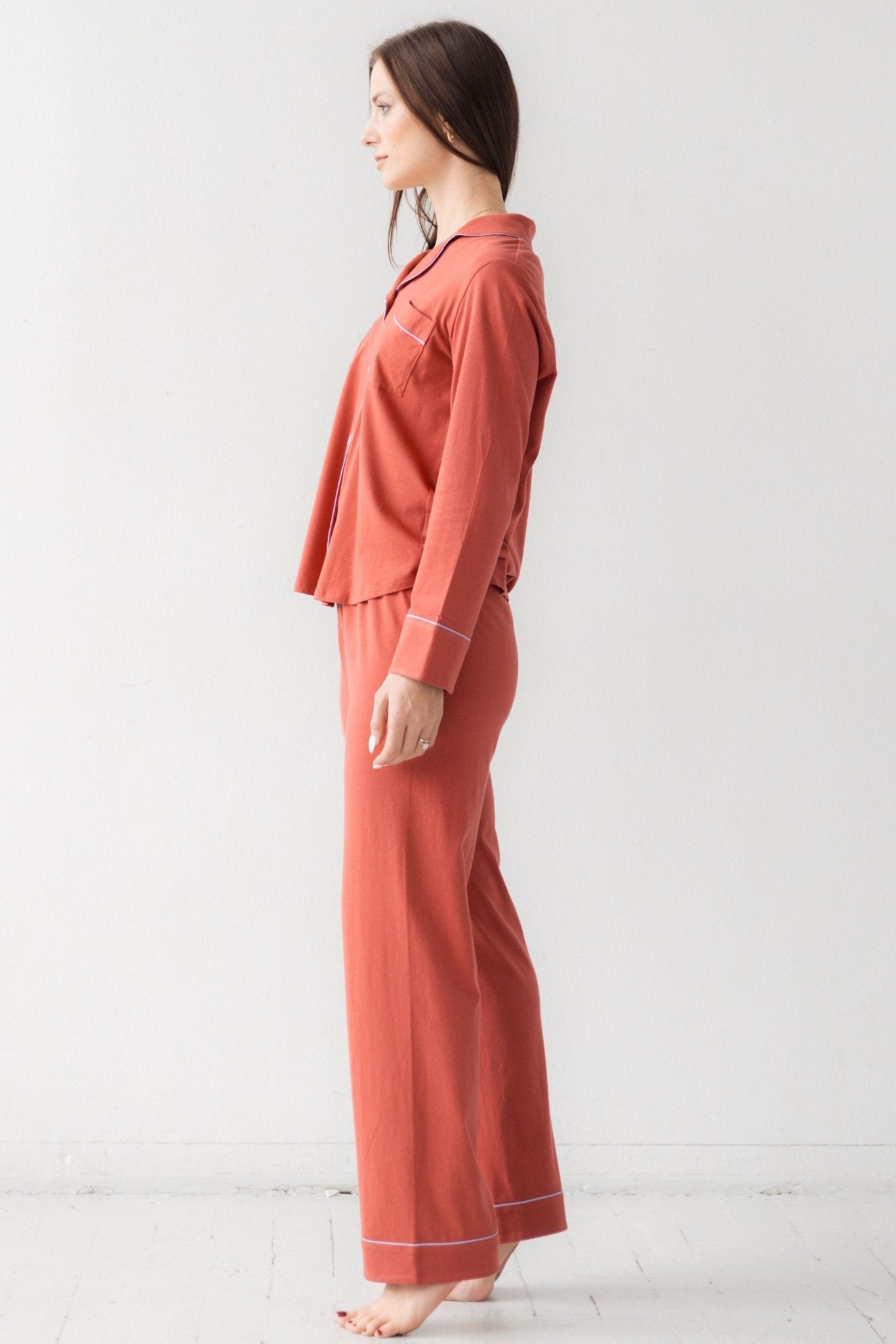 Classic Luxury Pajamas in Brushed Pima Cotton - Overture Gifts