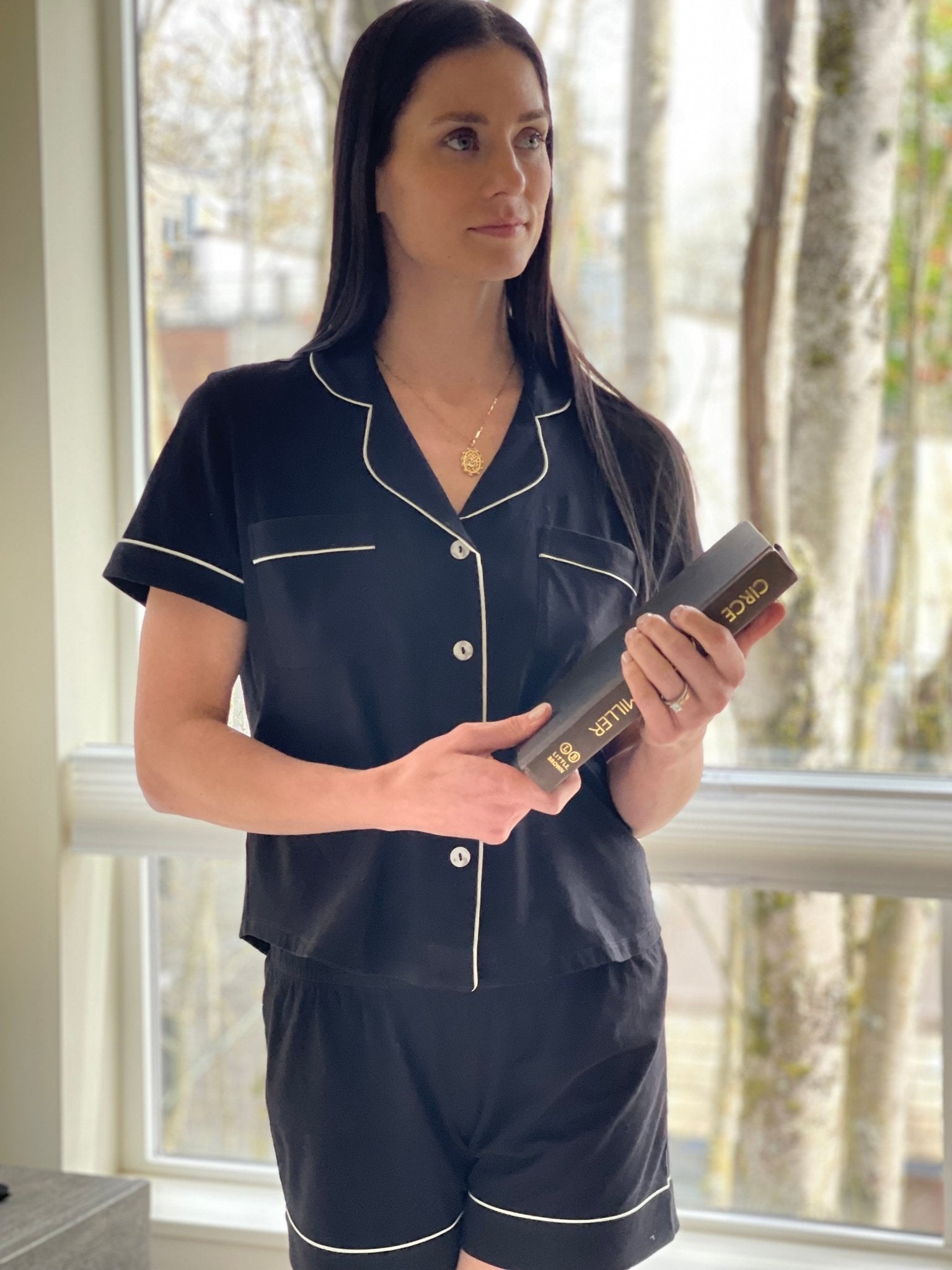 Classic Luxury Shorties Pajamas in Brushed Pima Cotton - Overture Gifts