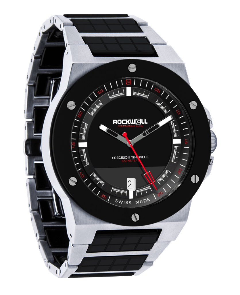 Commander Elite Tier 3 Edition(Silver/Black Ceramic) Watch - Overture Gifts