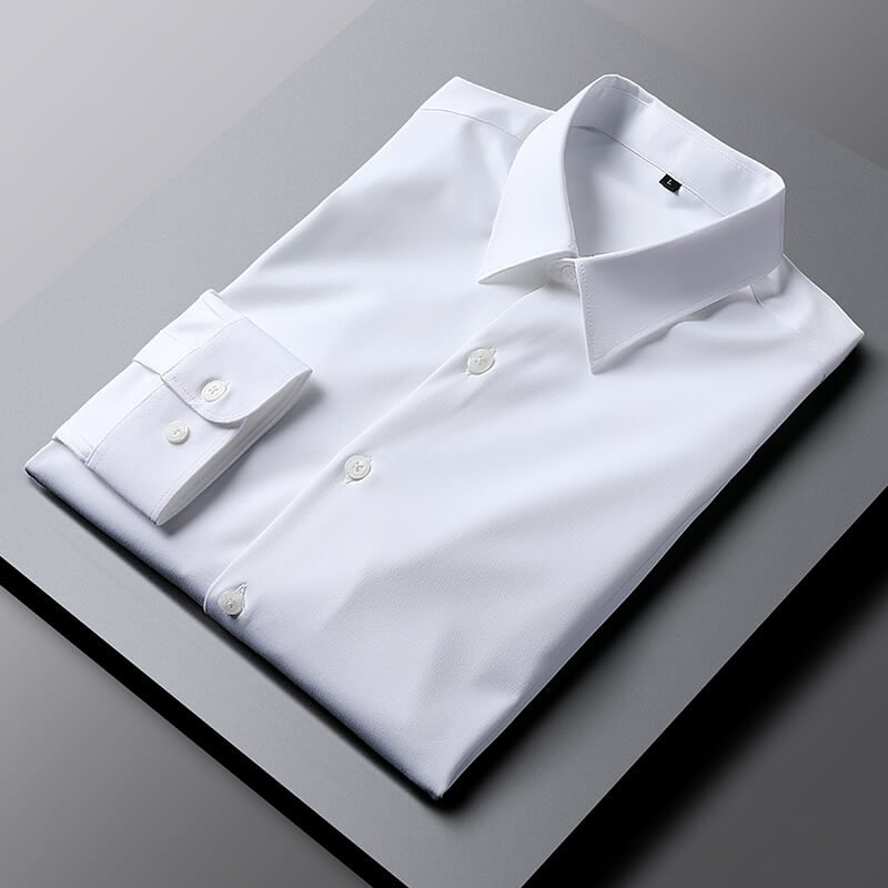 Cotton Dress Shirt Plus Size Elegant Spread Collar Elite - Overture Gifts