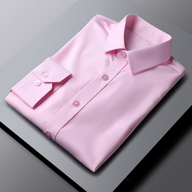 Cotton Dress Shirt Plus Size Elegant Spread Collar Elite - Overture Gifts