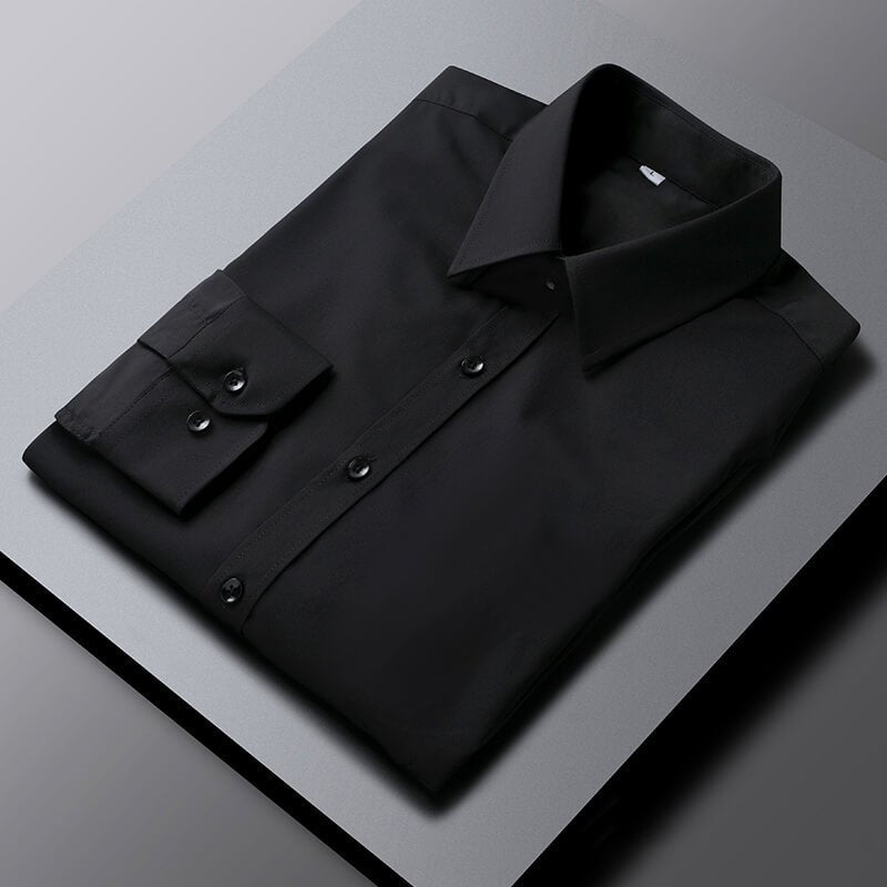 Cotton Dress Shirt Plus Size Elegant Spread Collar Elite - Overture Gifts