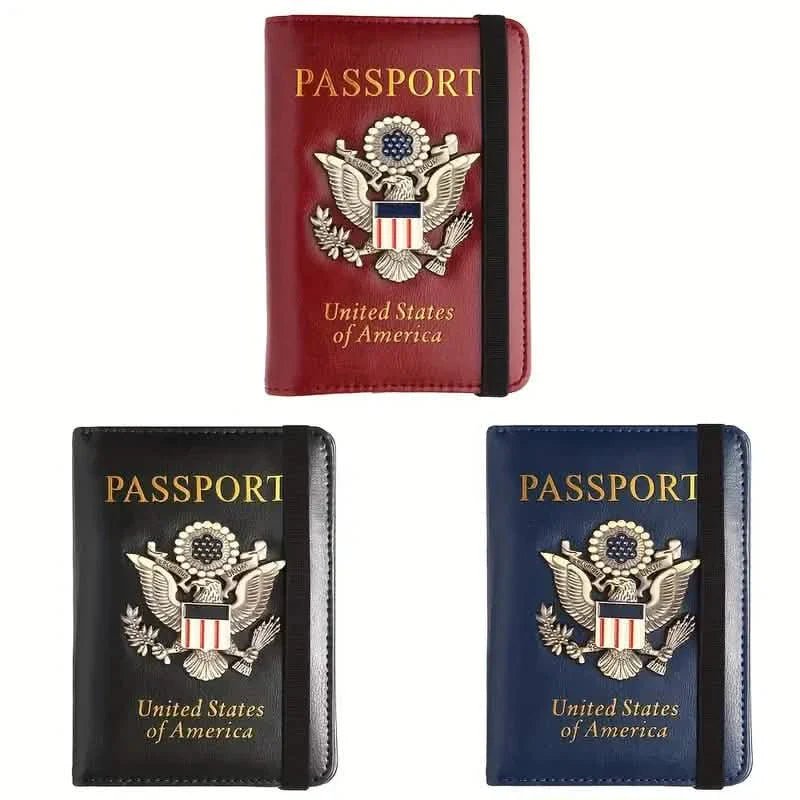 Creative Passport Holder Cover With 3D Metal Badge - Overture Gifts
