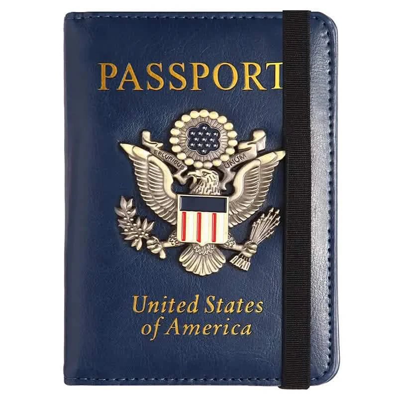 Creative Passport Holder Cover With 3D Metal Badge - Overture Gifts