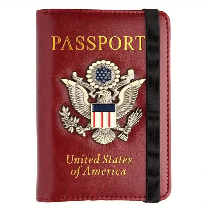 Creative Passport Holder Cover With 3D Metal Badge - Overture Gifts