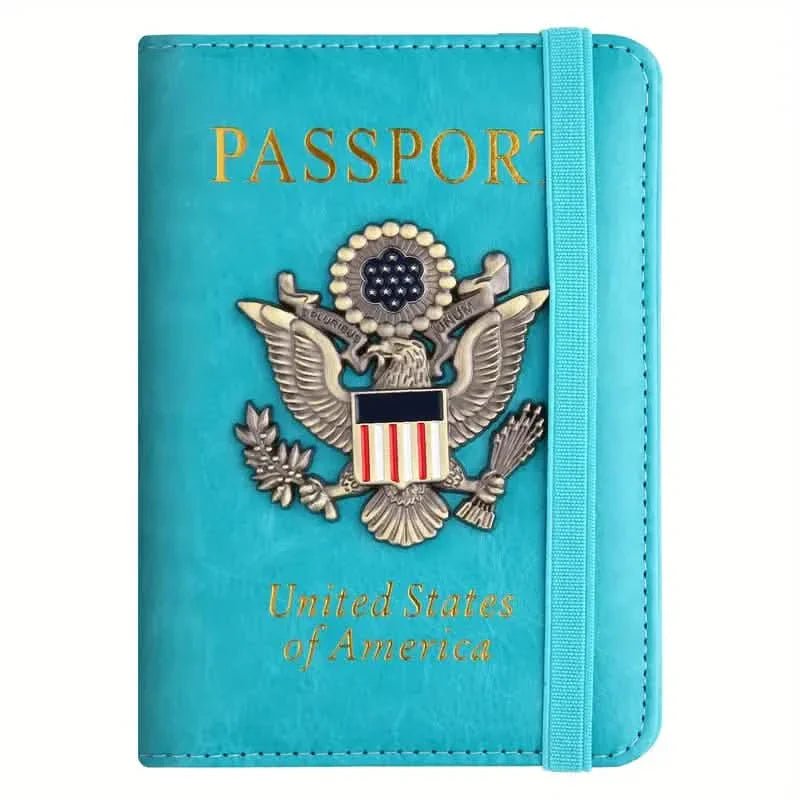 Creative Passport Holder Cover With 3D Metal Badge - Overture Gifts