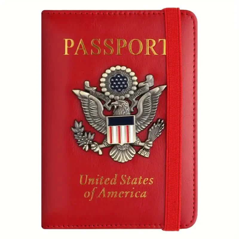Creative Passport Holder Cover With 3D Metal Badge - Overture Gifts