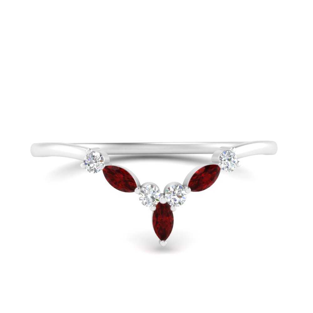 Crown Marquise And Round Band