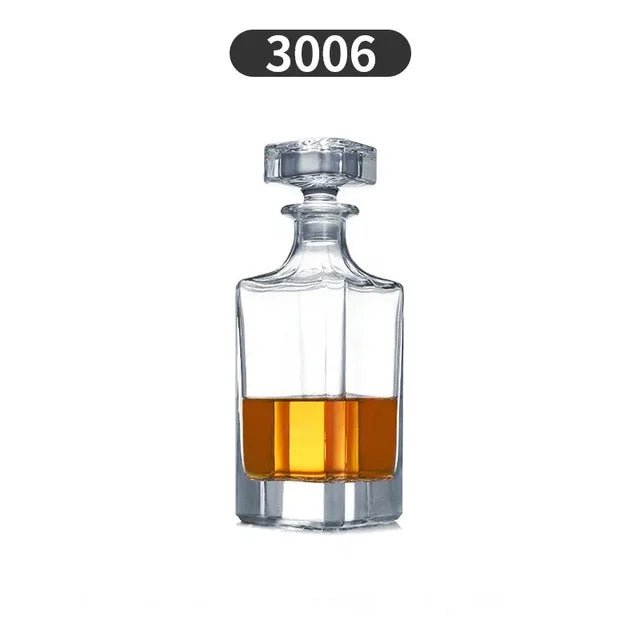Crystal Glass Whiskey Decanter, Lead-Free, Luxury Barware, Wine Bottle, Home Party, 750ml - Overture Gifts