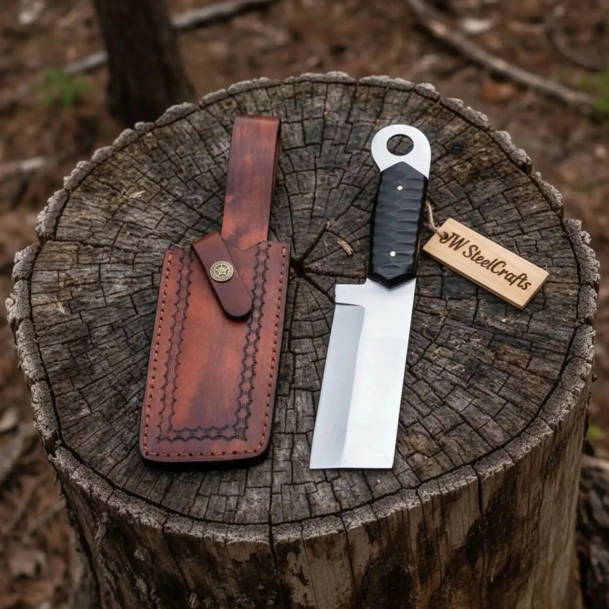 Custom hand Made D2 Steel Tanto knife MB-0094