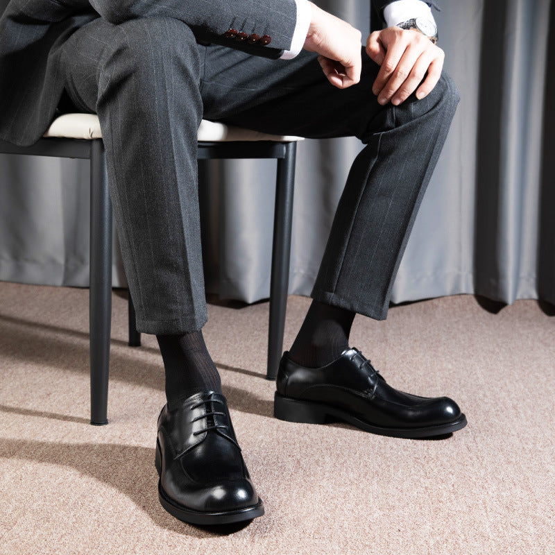 Genuine Leather Breathable Business Mens Large-Size Shoes