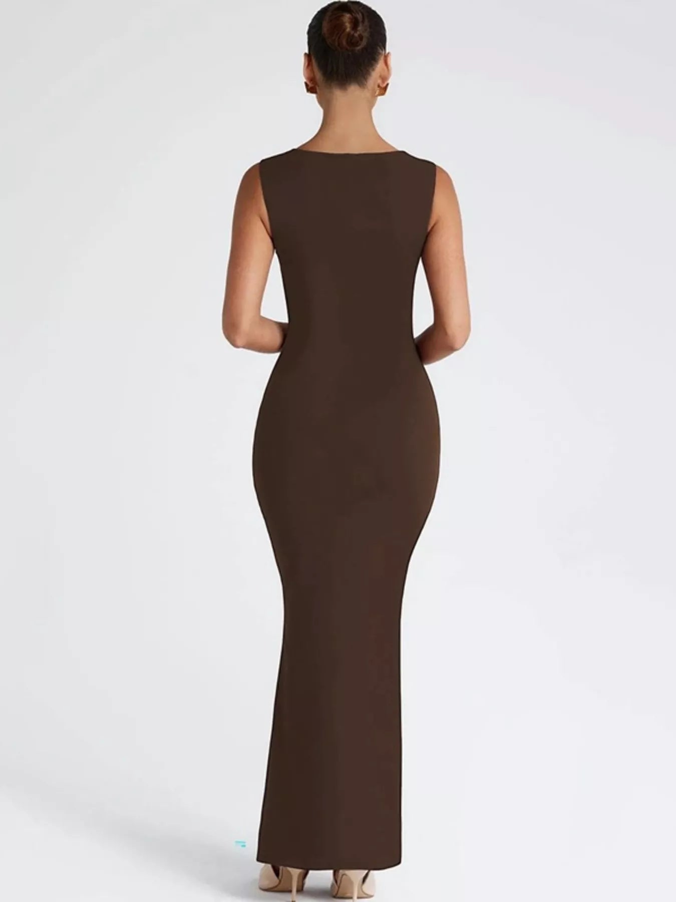 Square Neck Sleeveless Maxi Dress