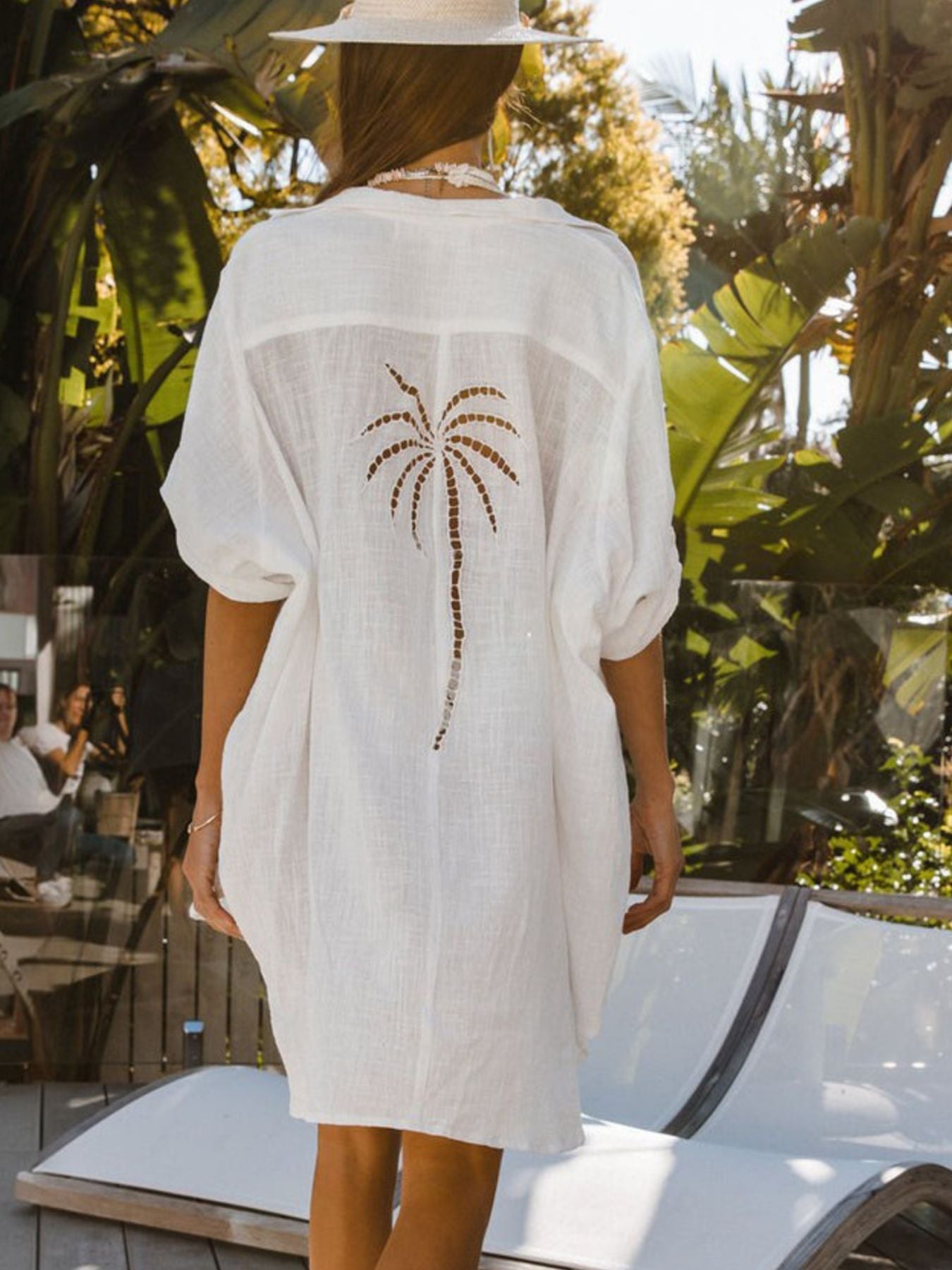Relaxed Fit Button-Down Shirt Dress