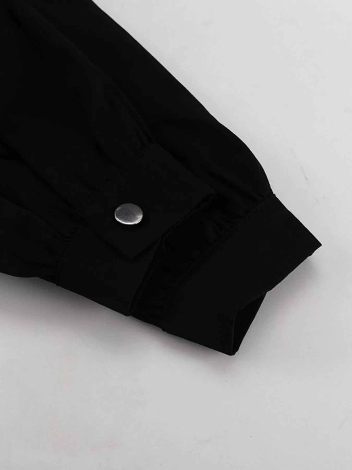 Puff Sleeve Contrast Collar Dress