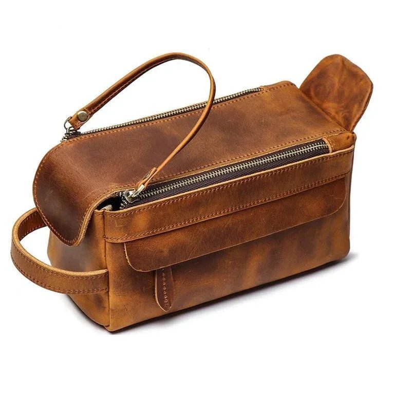 Dado Leather Dopp Kit | Handmade Leather Toiletry Bag - Overture Gifts