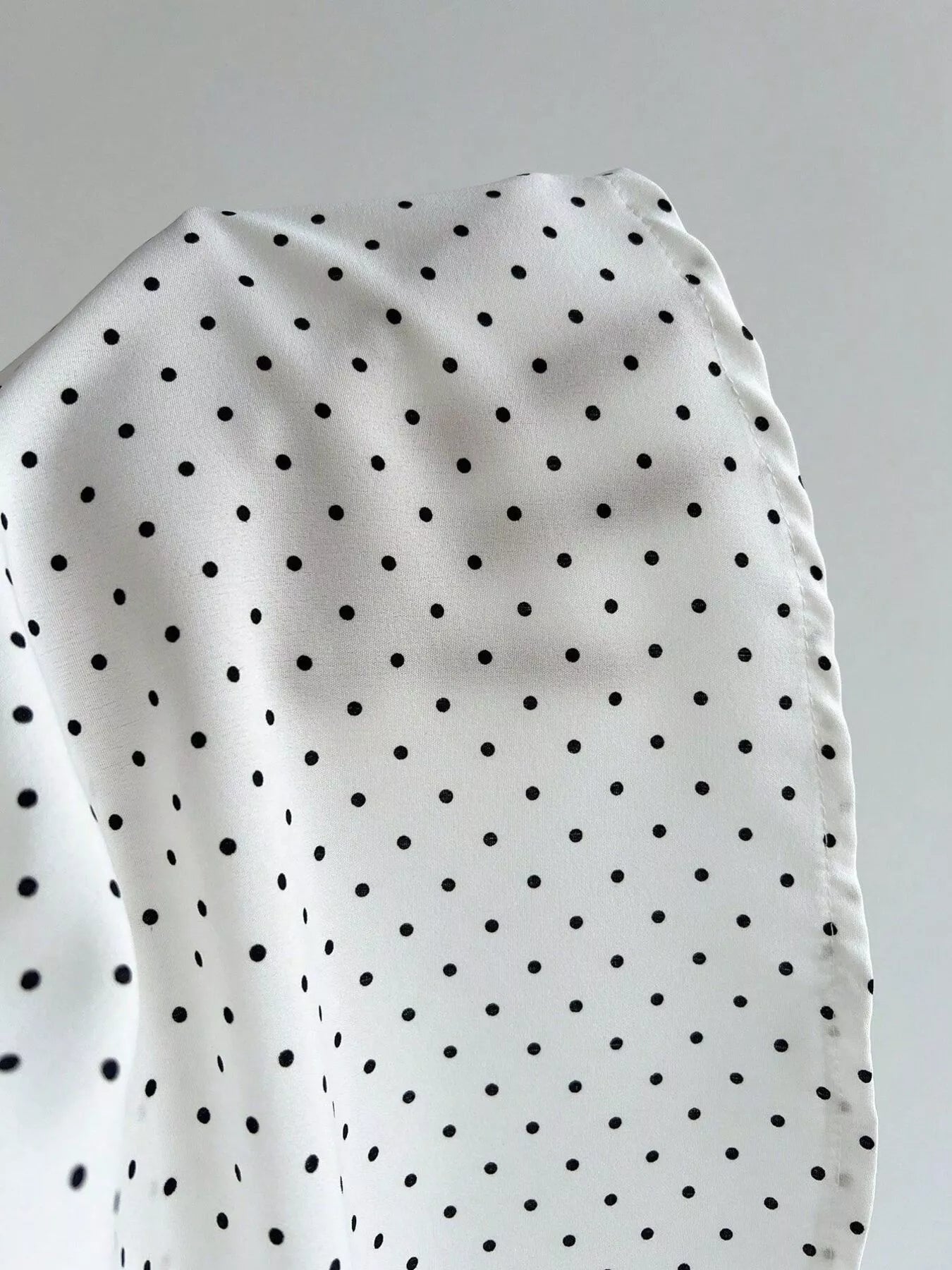 Lace Detail Polka Dot Mini Dress
