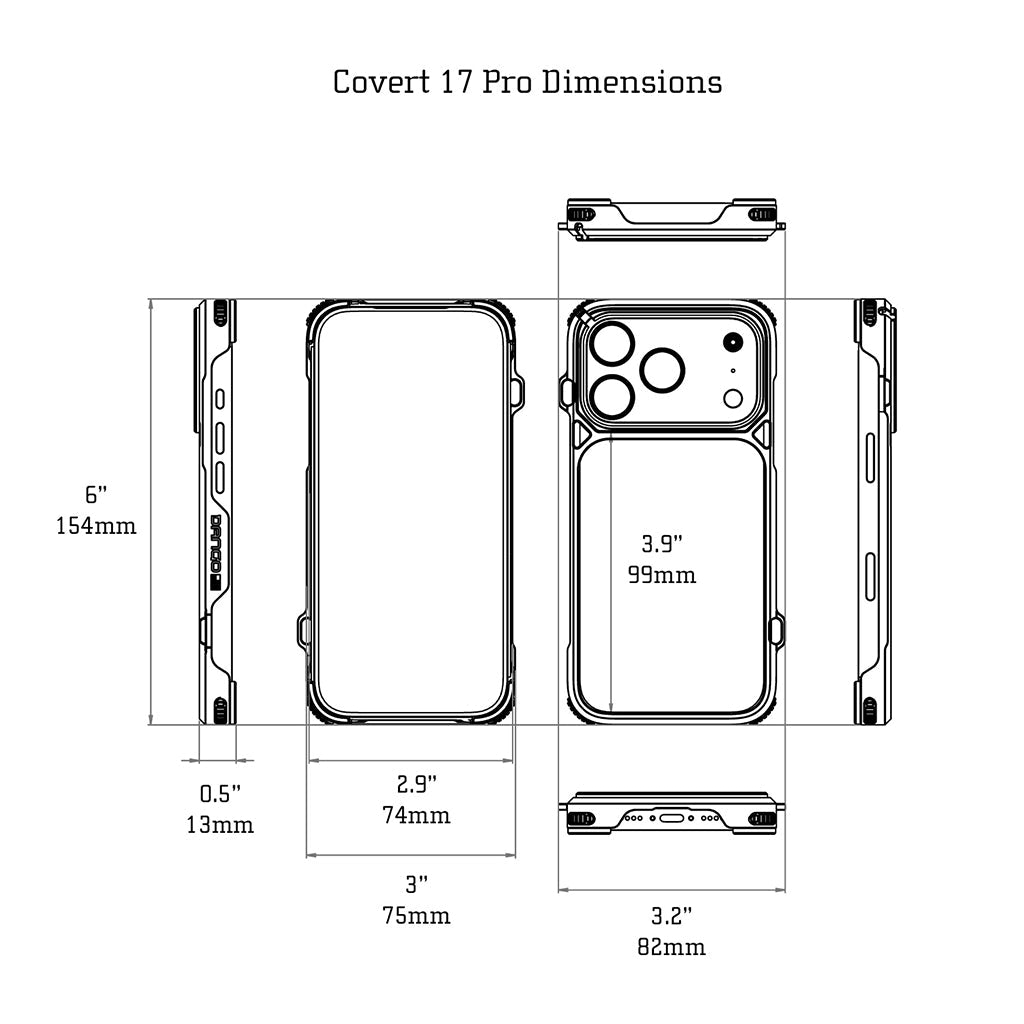 DANGO Covert Case for Iphone 17 Pro