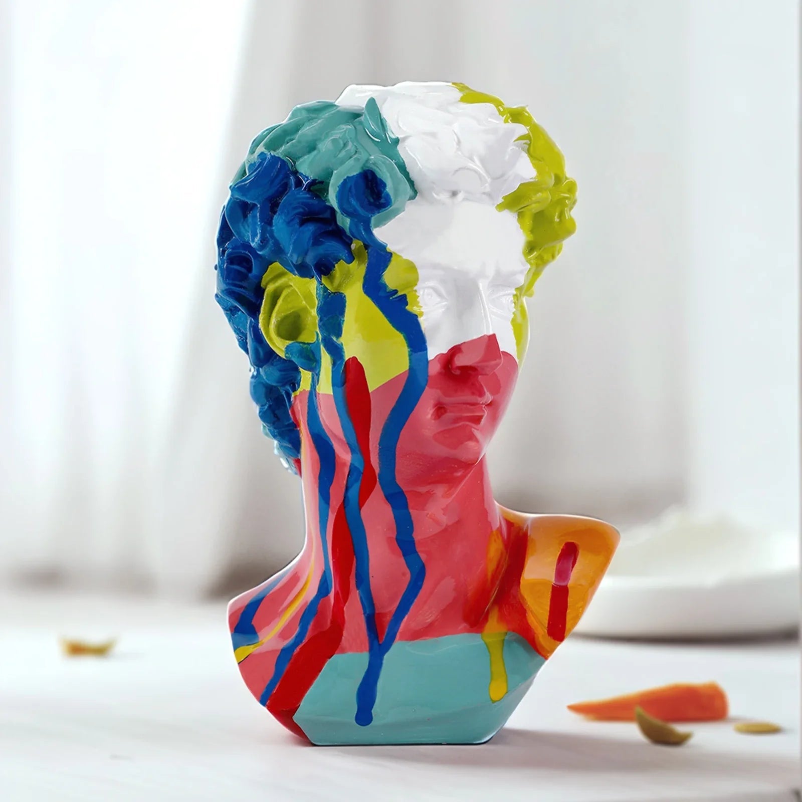 David Head Resin Statues Living Room, Table, Office Decoration European Home Decoration Statues Home Decor Art Bust Sculpture - Overture Gifts