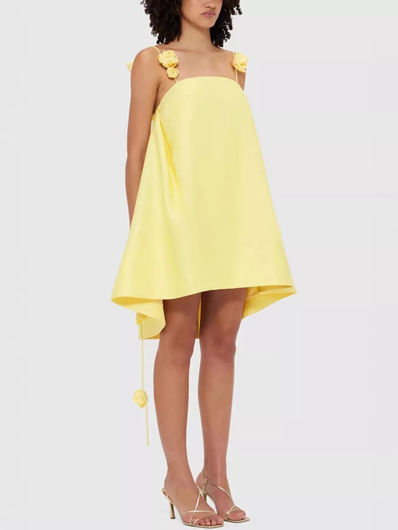 Floral Strap Mini A-Line Dress
