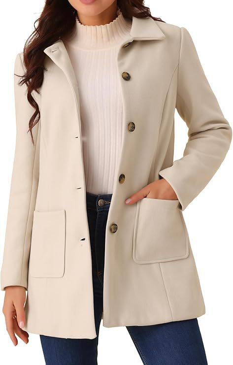Double-breasted Long-sleeve Lapel Wool-lined Casual Coat - Overture Gifts