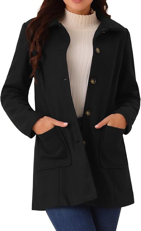 Double-breasted Long-sleeve Lapel Wool-lined Casual Coat - Overture Gifts