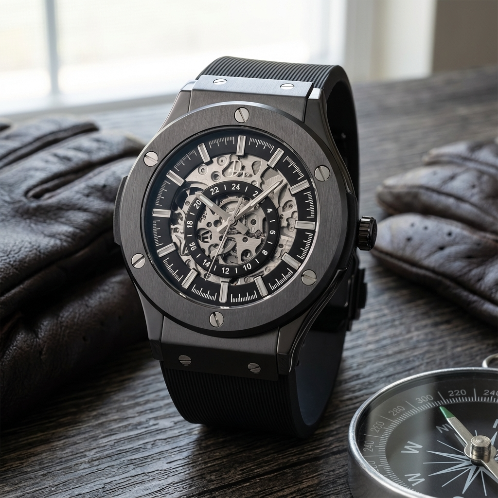 Dapper Watches Skeleton Watch Gunmetal 199 Limited