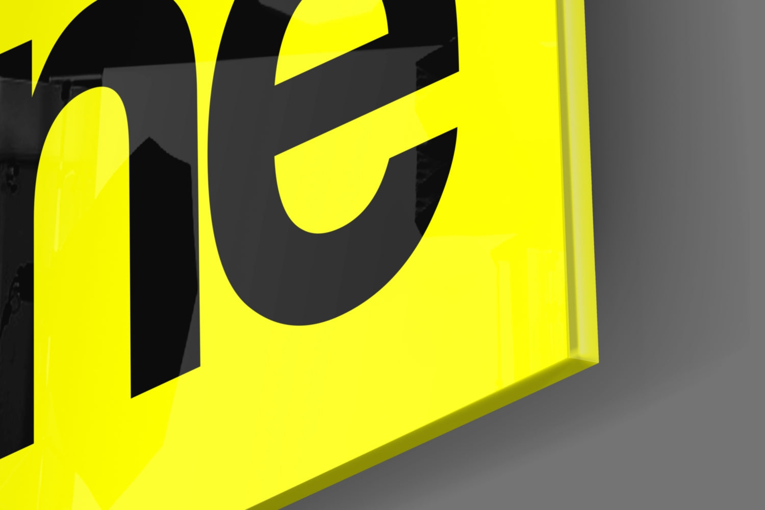 Get Shit Done Bold Yellow Glass Wall Art