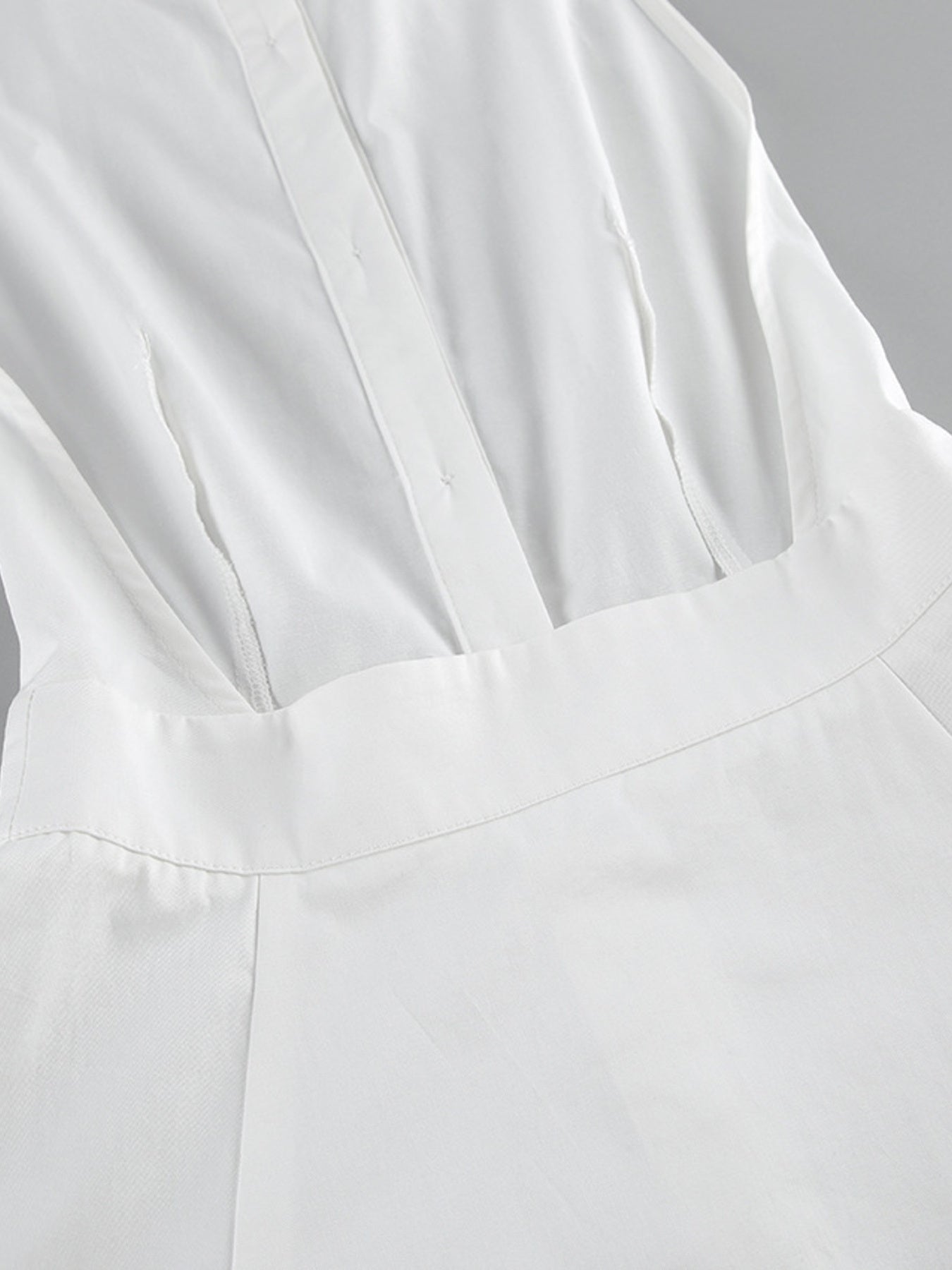 Backless Sleeveless Button Front Maxi Dress