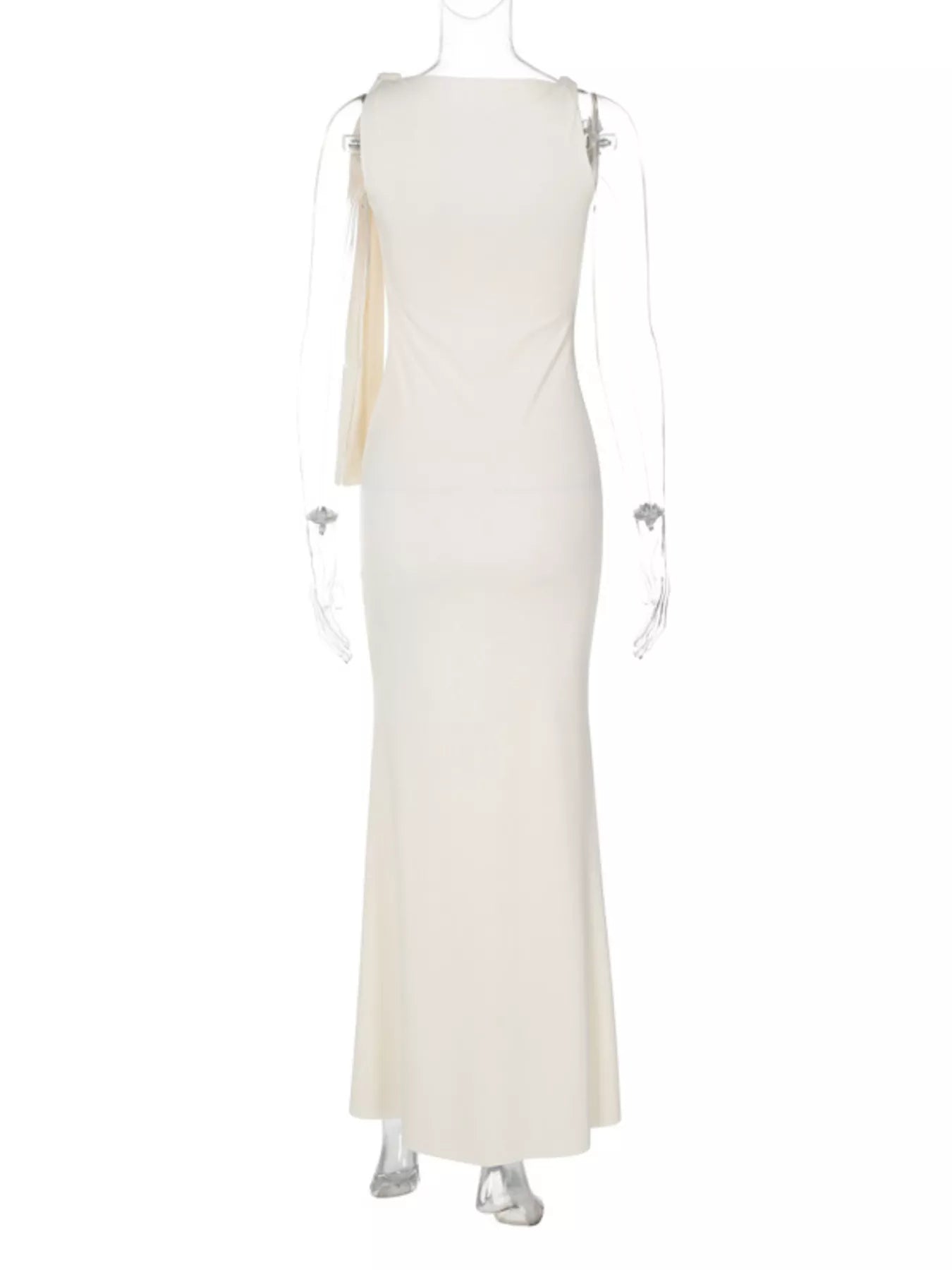Sleeveless Maxi Dress with Draping Detail