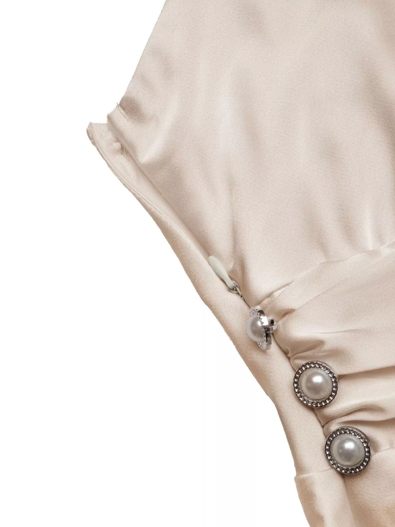 Satin V-Neck Maxi Dress