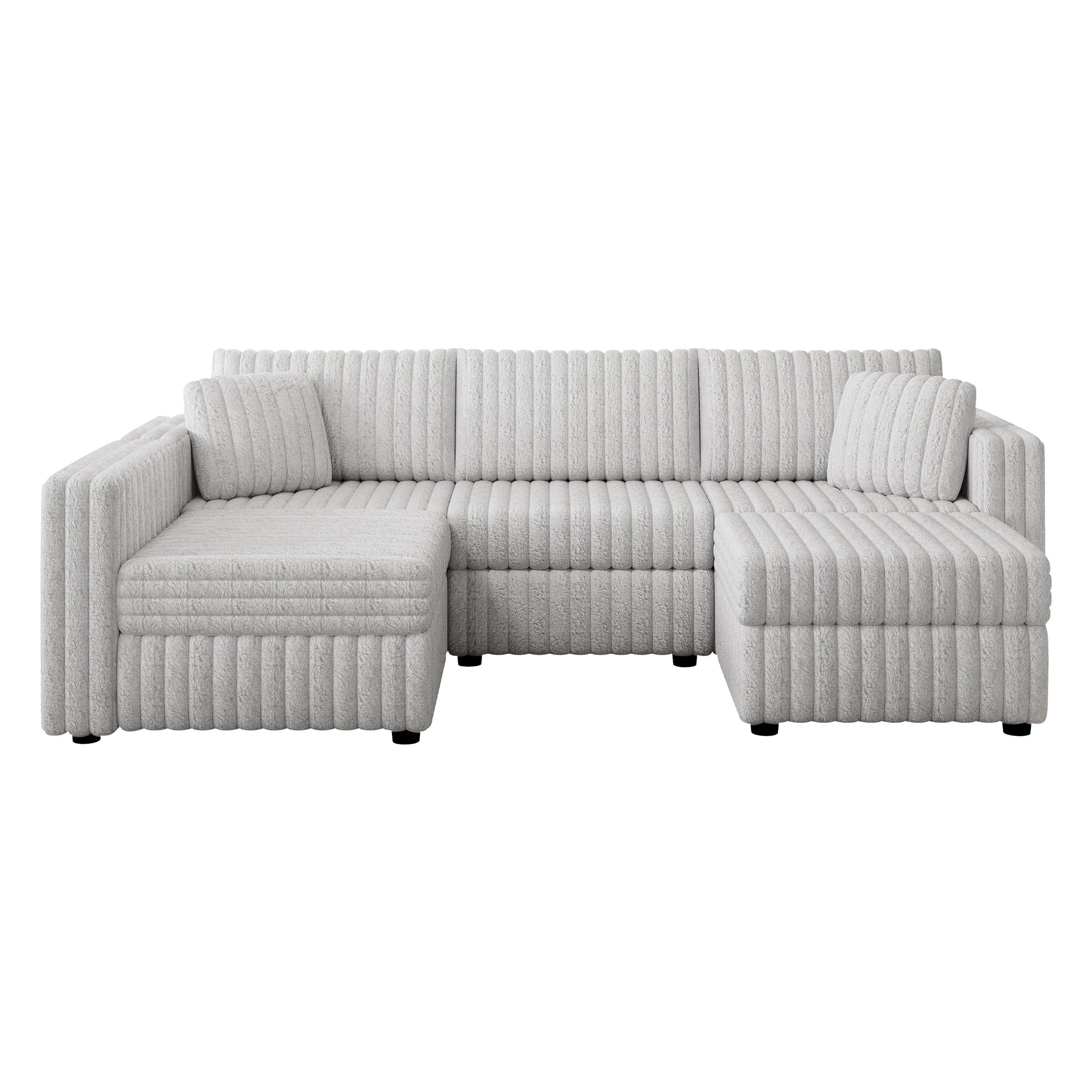 106.3" Soft U-Shaped 4-Person Sofa