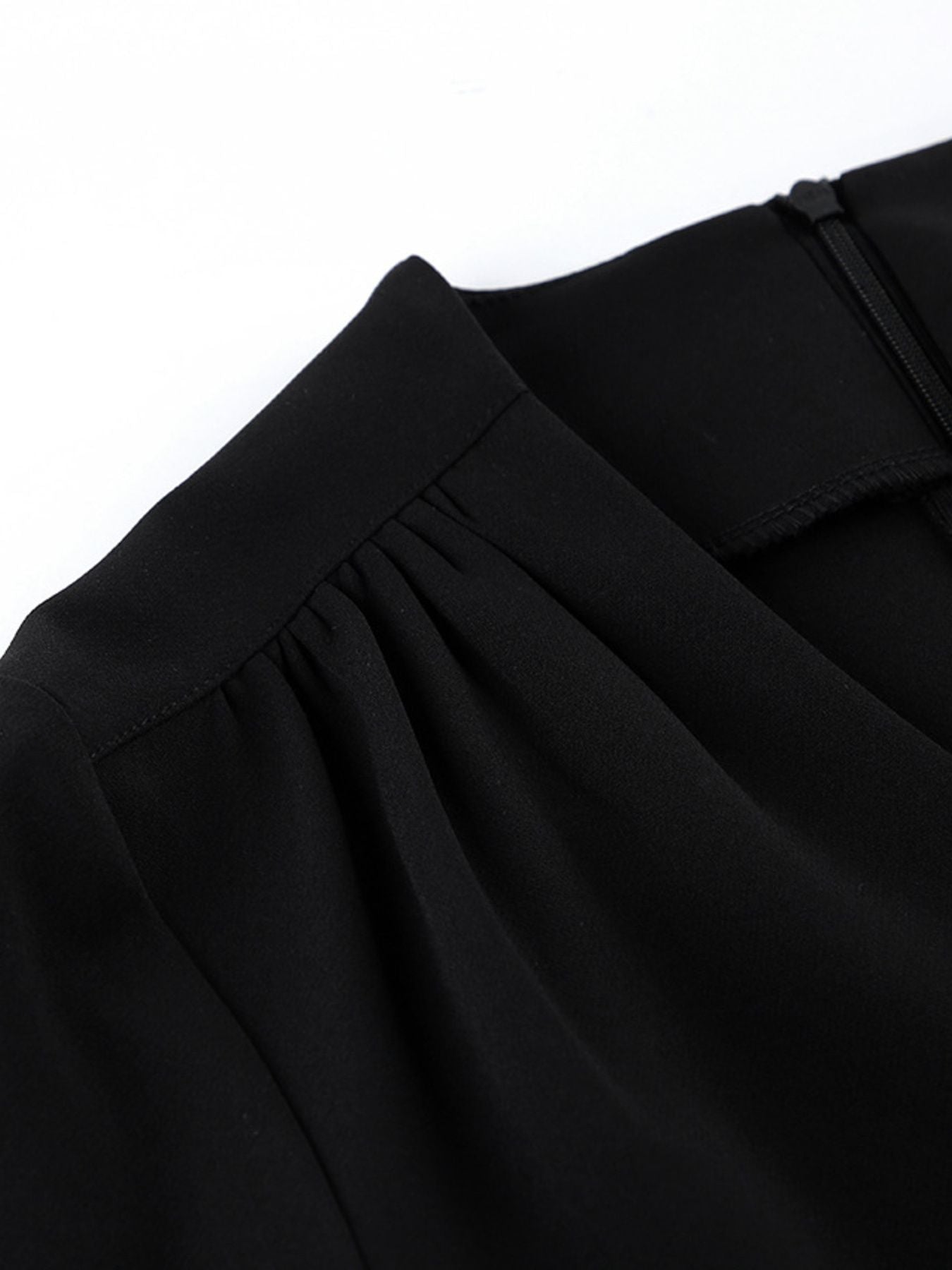 Ruched Surplice Long Sleeve Dress