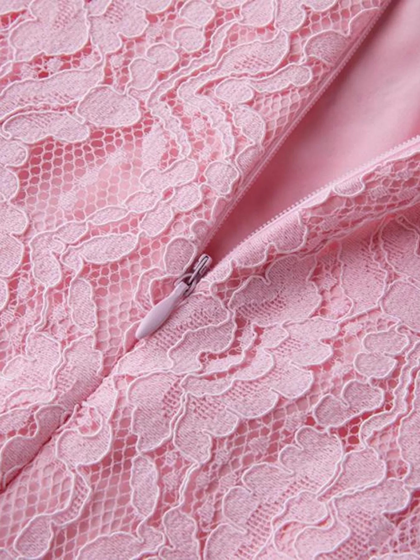 Lace Long Sleeve Midi Dress