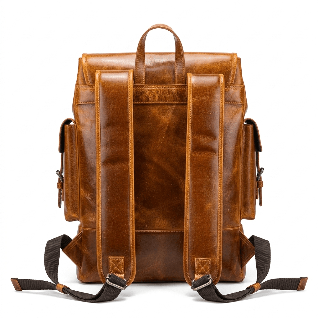 Earthen Leather Laptop Backpack, Luxury Leather - Overture Gifts