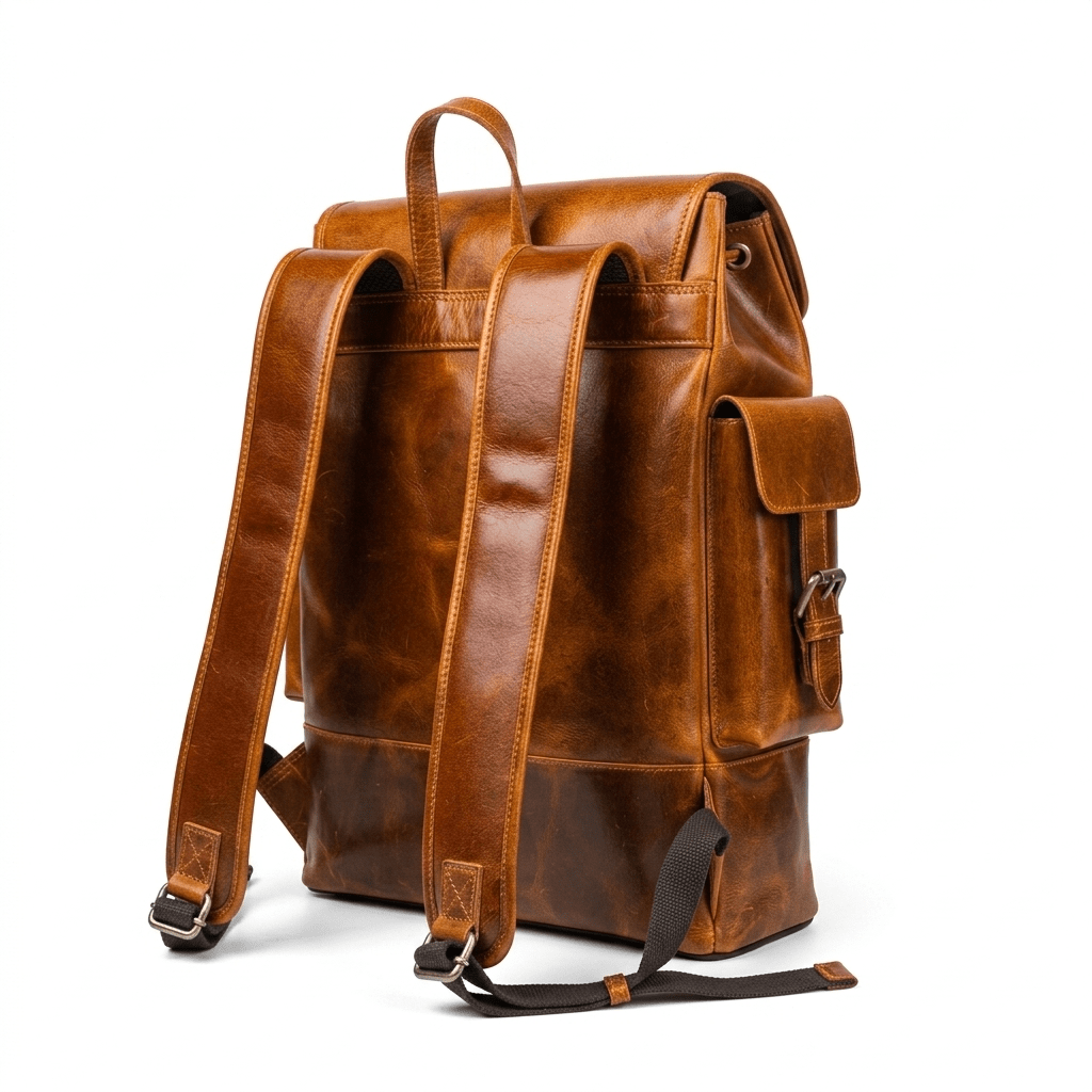 Earthen Leather Laptop Backpack, Luxury Leather - Overture Gifts