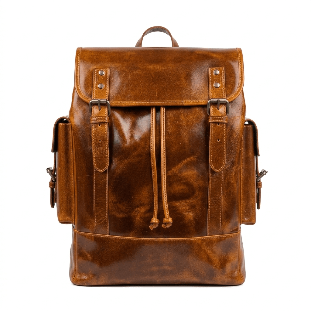 Earthen Leather Laptop Backpack, Luxury Leather - Overture Gifts