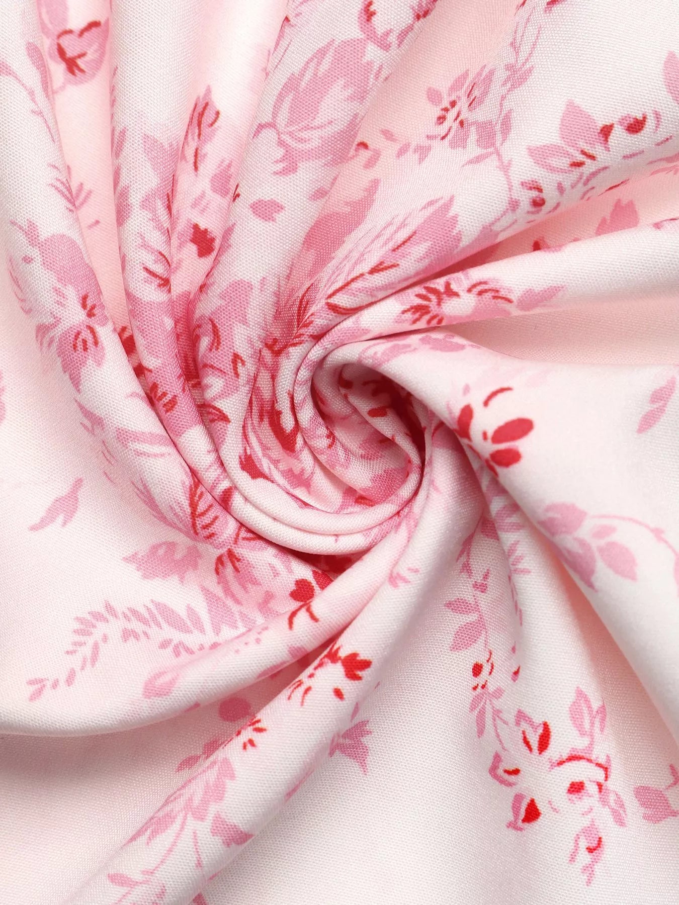 Floral Print Frill Trim Cami Dress