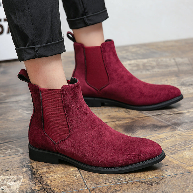 Plus-size Formal Casual Shoes High-top Leather Shoes European And American-style Ankle Boots