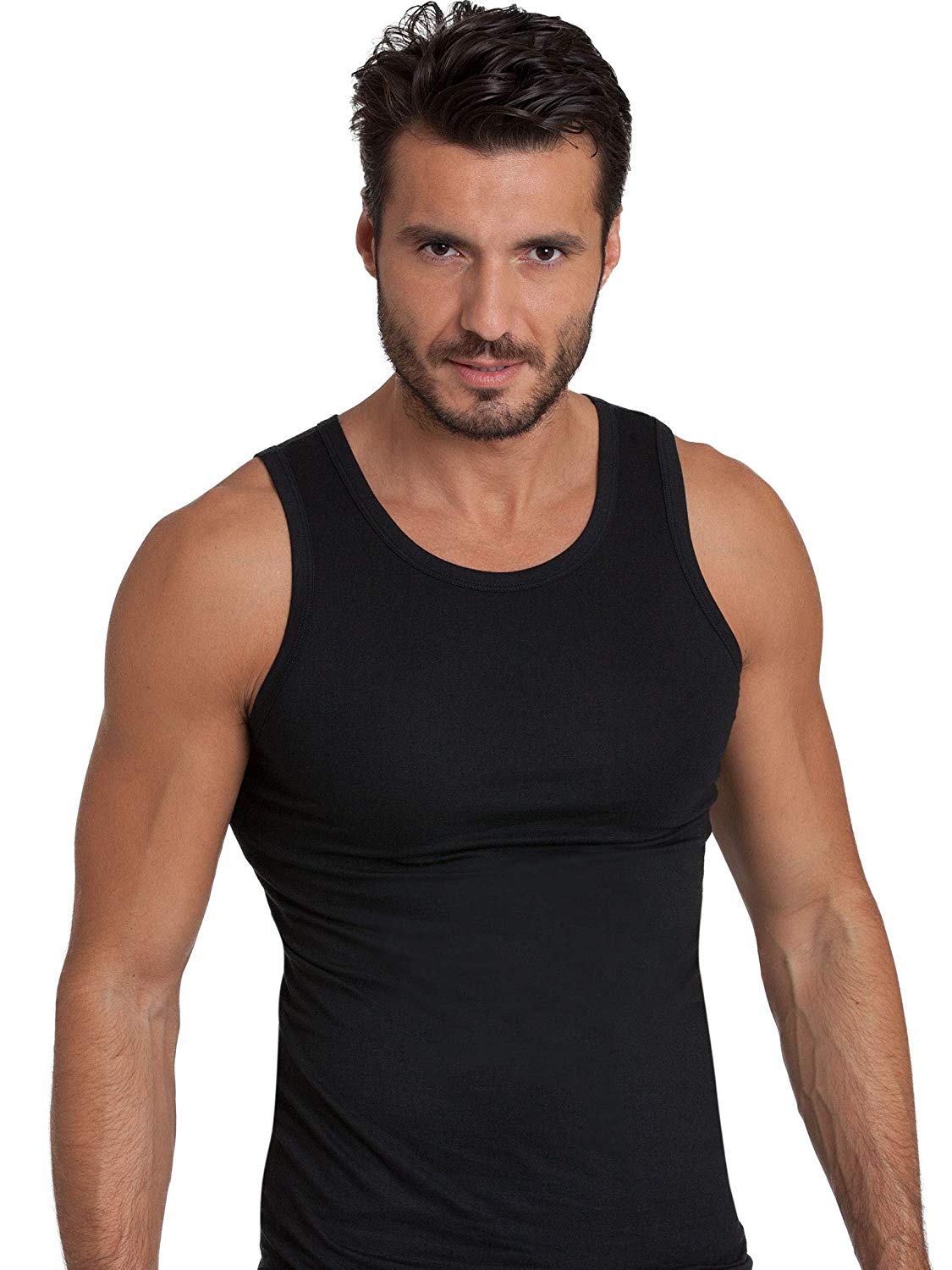 EGi Luxury Wool Silk Men's Sleeveless Shirt Muscle Tank Top. Proudly Made in Italy(455) - Overture Gifts