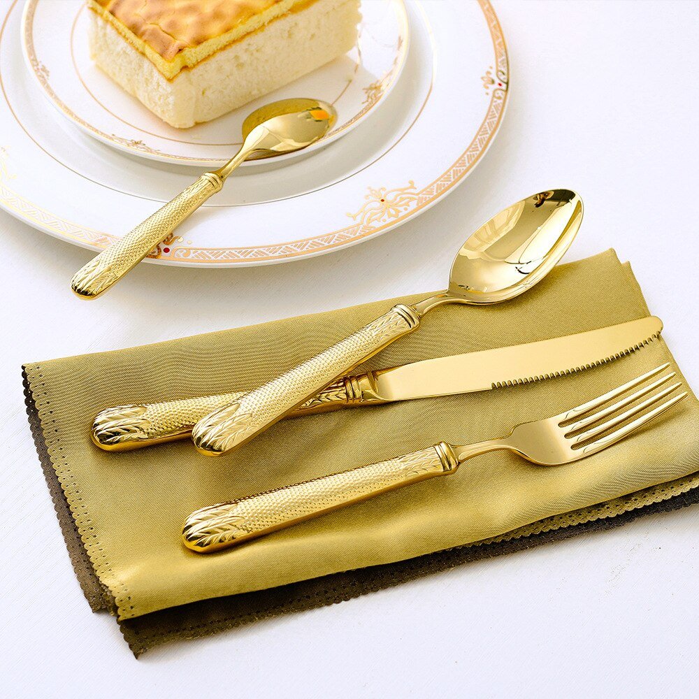 Elnoora Gold&Silver Luxury Cutlery Set | Yedwo - Overture Gifts