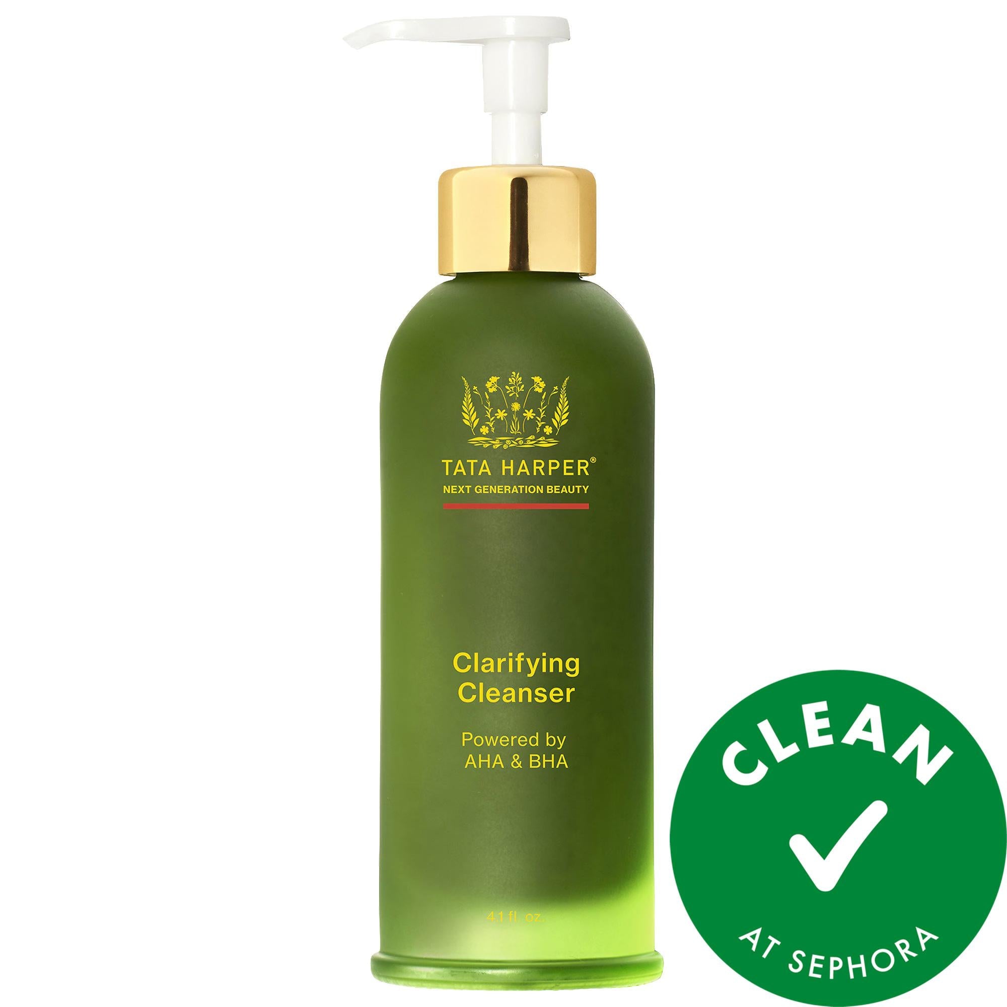 Tata Harper Clarifying Pore & Oil Control Facial Cleanser for Oily Skin - Natural Acne Treatment, Blemish Control, and Chemical-Free Skincare