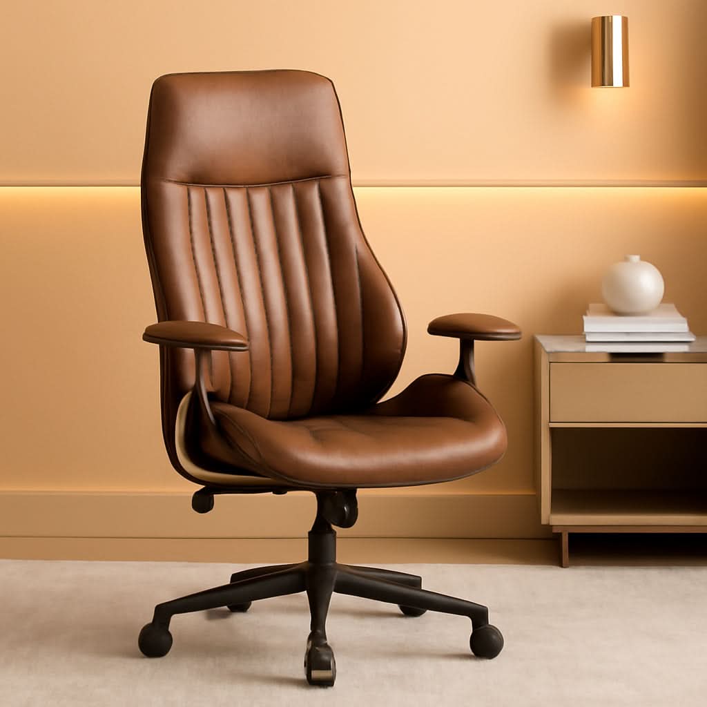 Ergonomic Office Chair High Back Dark Coffee Executive - Overture Gifts