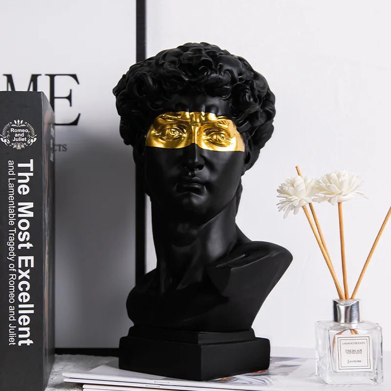 European Home Decoration David Head ResinStatues Statues Home Decor Modern Abstract Art Bust Sculpture Art Sketch Practice - Overture Gifts