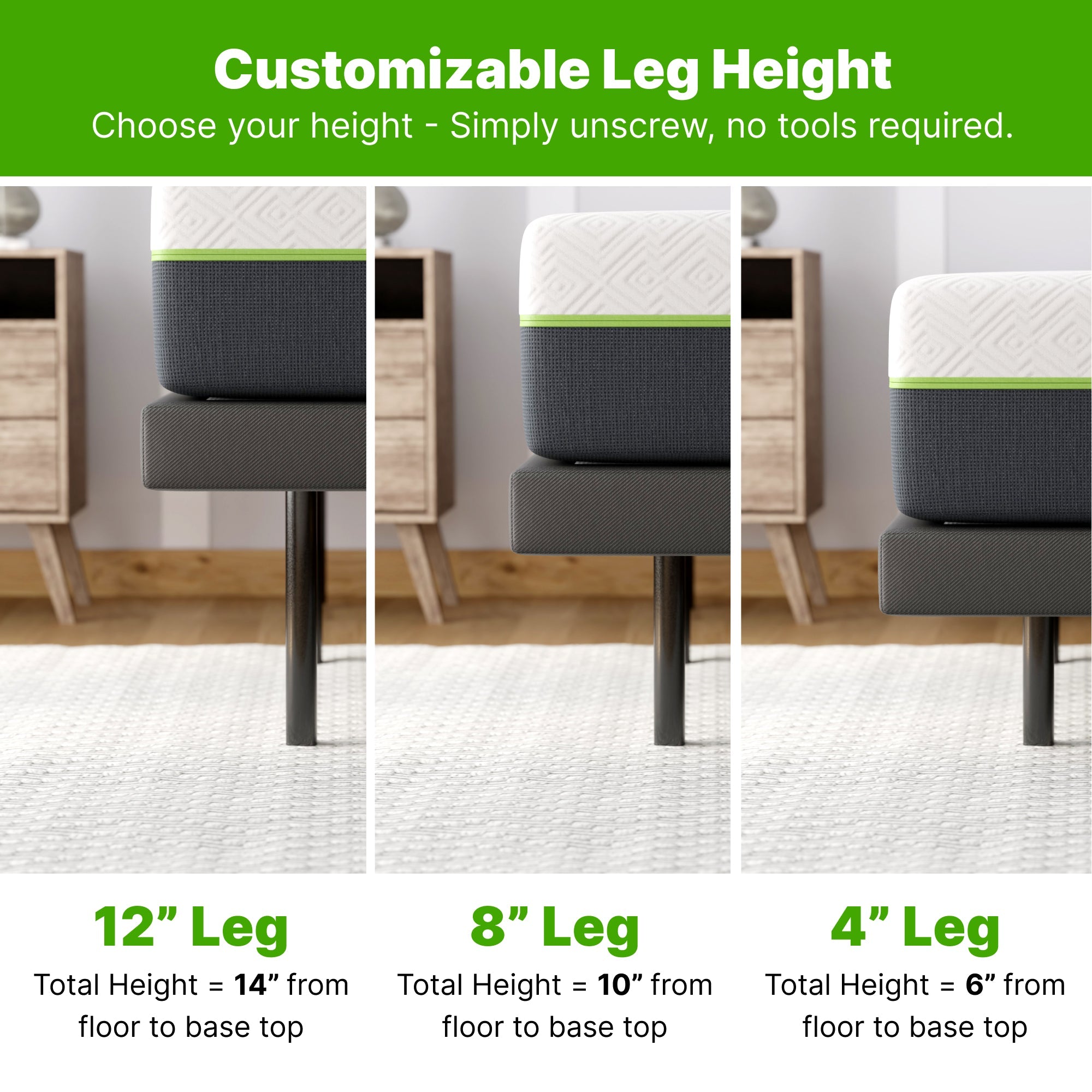 GhostBed Adjustable Base - Queen