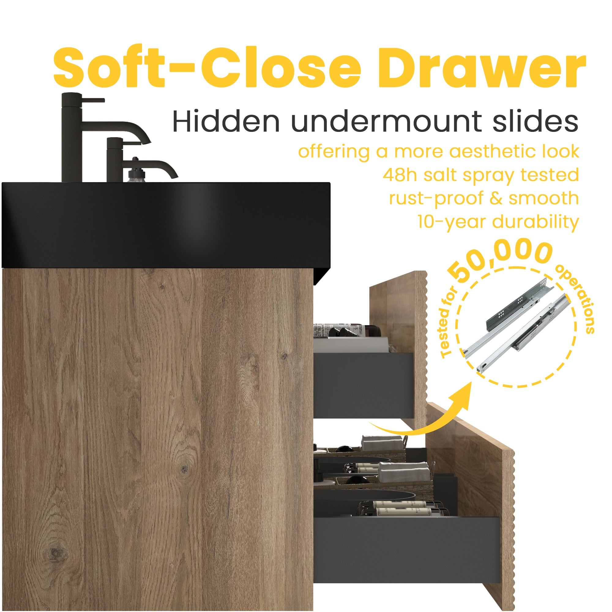 Grace 48" (24inch*2) Rough Bathroom Vanity