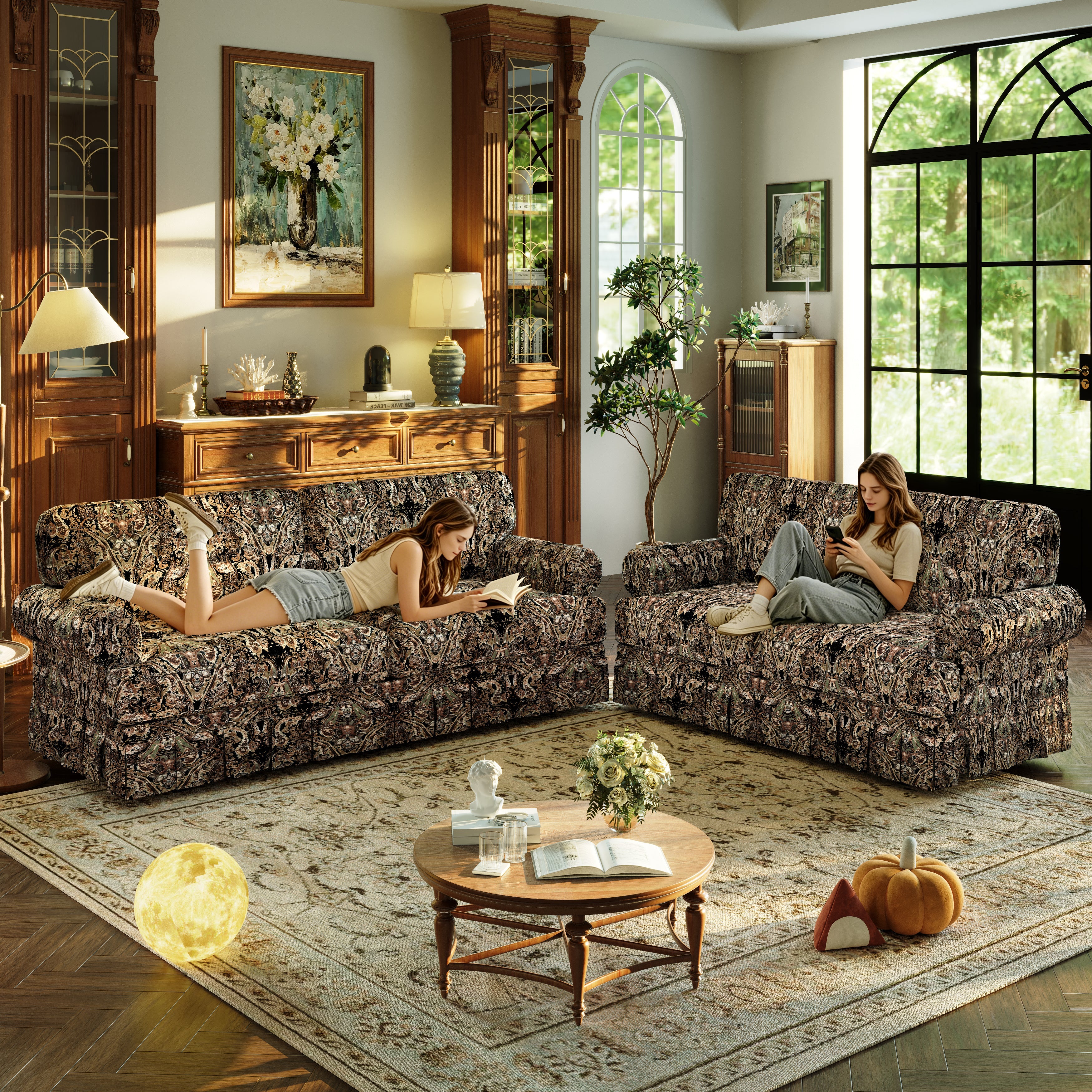 74" Luxurious 3-Seater Cloud Couch