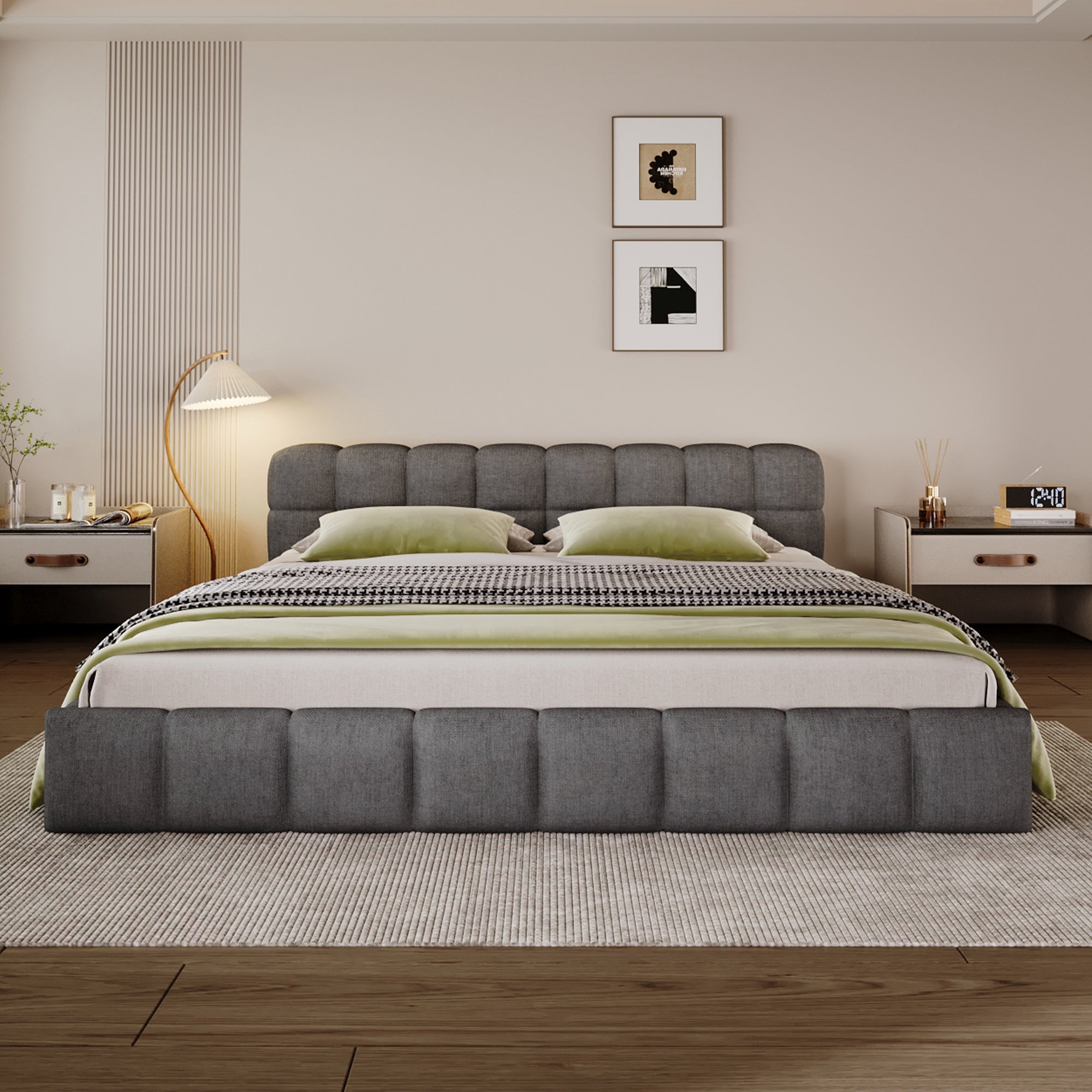 Elegant Upholstered Bed