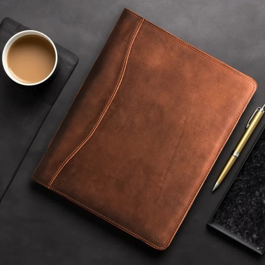 Falit Leather Folio | Handmade Leather Padfolio - Overture Gifts
